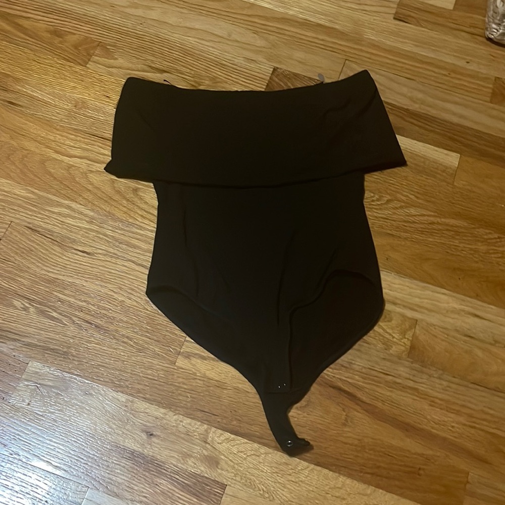 Little off the shoulder Black body suit from Saks 5th Ave
